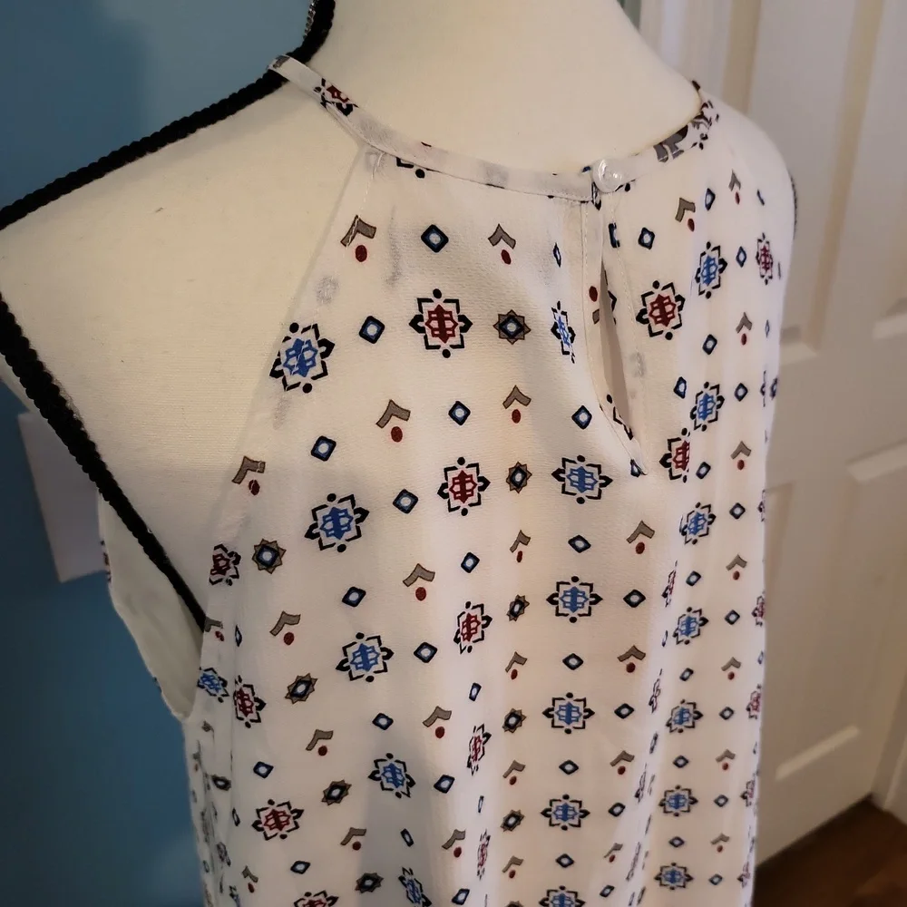 Shein Midi Geometric White Dress - Picture 6 of 8